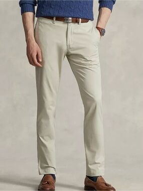 Polo by Ralph Lauren Men’s Chino Pants in Light Khaki 34/30